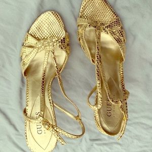 Guess Gold Heels